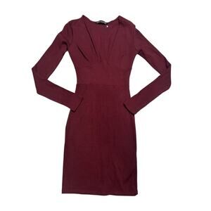 Naked Wardrobe Ribbed Bodycon Midi Dress Size M